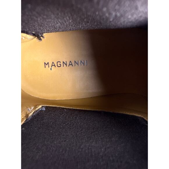 Magnanni Chelsea Boot 16677 Mens Size 10.5 Hand-painted Cognac Leather Pull on - Picture 10 of 12